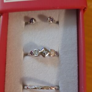 New With Box Ryze Sterling Silver Stackerz Rings. Size 7.